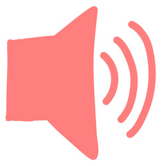 speaker icon isolated on white