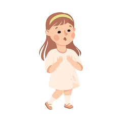 Bullied Girl Suffering from Mockery and Sneer Vector Illustration