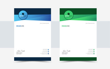 Modern and Creative Business Letterhead Design Template
