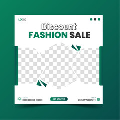Fashion sale social media post template