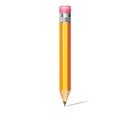 pencil and eraser vector design