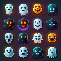 Fototapeta premium boo ghost scary character ai generated