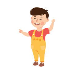 Cute girl crying because bucket of popcorn fell cartoon vector illustration