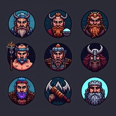 menu viking ancient warrior ai generated