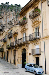 Fototapeta na wymiar Urban scene of old Italian Town Cefalu , Sicily. Italy 