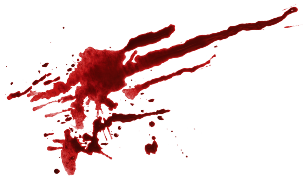 Blood drops cut out