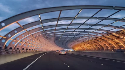 Fotobehang Driving through the citylink Bolte bridge in Melbourne, Australia  © Alexander