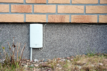 fiber optic internet box on the wall