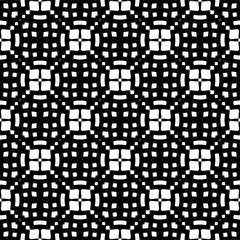 Geometric pattern.  Black and white pattern for web page, textures, card, poster, fabric, textile.