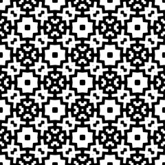 Fototapeta premium Seamless repeating pattern. Black and white pattern for web page, textures, card, poster, fabric, textile.