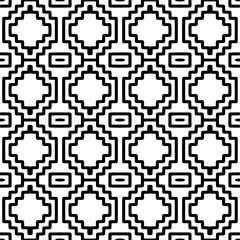 Seamless repeating pattern.  Black and white pattern for web page, textures, card, poster, fabric, textile.