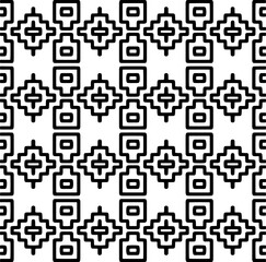 Seamless repeating pattern.  Black and white pattern for web page, textures, card, poster, fabric, textile.