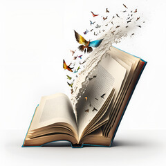 book with butterflies