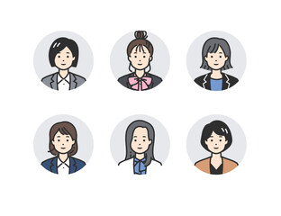 スーツの女性 - プロフェッショナルなビジネスウーマン向けベクターイラスト素材