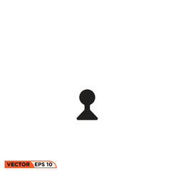 Icon vector graphic of human id 