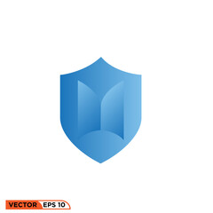 Icon vector graphic of Shield Logo blue 
