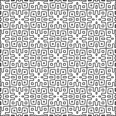 Seamless repeating pattern.  Black and white pattern for web page, textures, card, poster, fabric, textile.