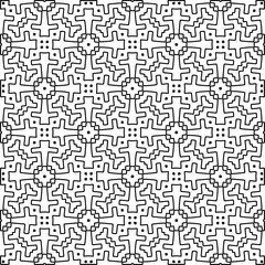 Seamless repeating pattern.  Black and white pattern for web page, textures, card, poster, fabric, textile.