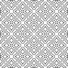 Seamless repeating pattern.  Black and white pattern for web page, textures, card, poster, fabric, textile.