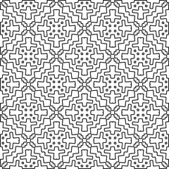 Seamless repeating pattern.  Black and white pattern for web page, textures, card, poster, fabric, textile.