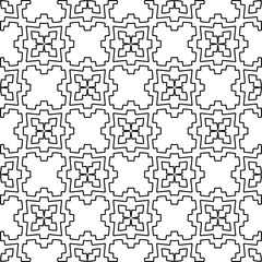 Seamless repeating pattern.  Black and white pattern for web page, textures, card, poster, fabric, textile.
