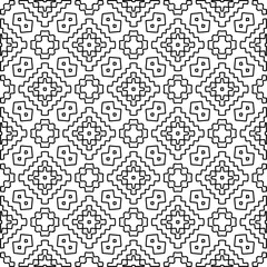Seamless repeating pattern.  Black and white pattern for web page, textures, card, poster, fabric, textile.