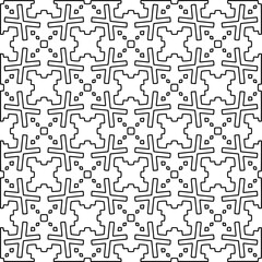 Seamless repeating pattern.  Black and white pattern for web page, textures, card, poster, fabric, textile.