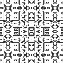 
Repeating patterns of lines.  Black and white pattern for web page, textures, card, poster, fabric, textile.