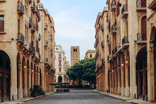 Beirut, Lebanon &mdash; 24.04.2023: The Beirut Central District, historical and geographical core of Beirut, also called downtown Beirut..