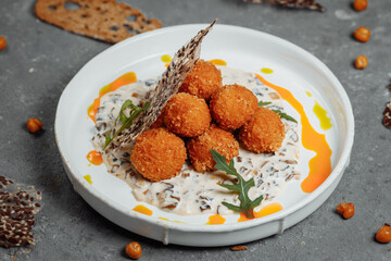 meatballs with rice
