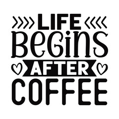 Coffee SVG T shirt Design Template