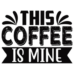 Coffee SVG T shirt Design Template