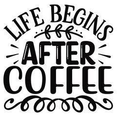 Coffee SVG T shirt Design Template