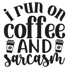 Coffee SVG T shirt Design Template