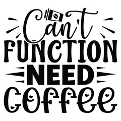 Coffee SVG T shirt Design Template