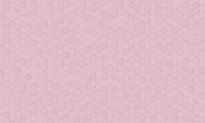 3D abstract pink hexagonal background