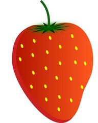Strawberry graphic element