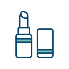 lipstick icon vector design template in white background