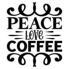 Coffee SVG T shirt Design Template