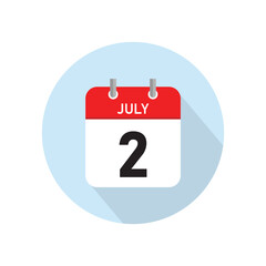 Fototapeta premium July 2 Concept Design. Vector Illustration. 