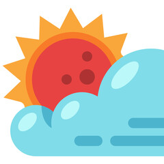 cloudy flat icon