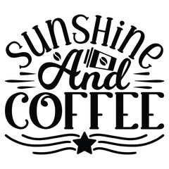 Coffee SVG T shirt Design Template