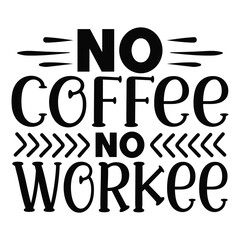 Coffee SVG T shirt Design Template