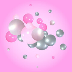 Bright colorful background with balloons. Festive background. eps 10