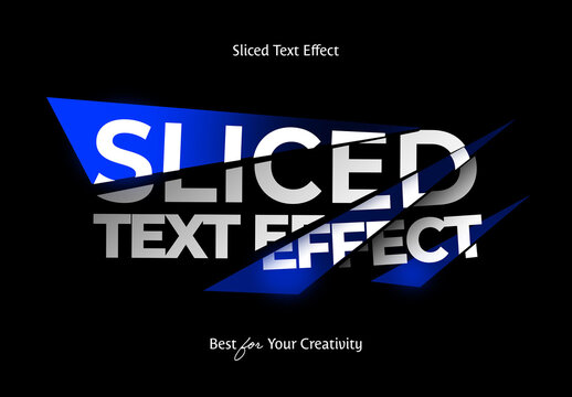 Broken Text Effect Mockup