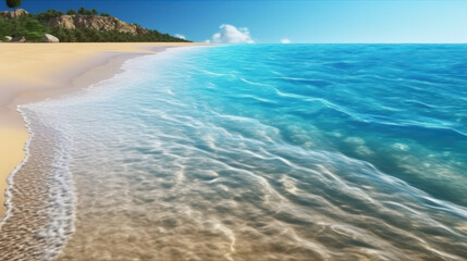 Fototapeta premium waves on the beach