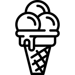ice cream line icon