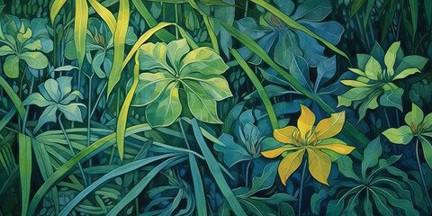 flowers in the garden wallpaper
