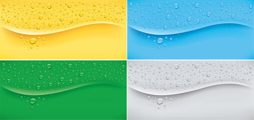 multicolour colour water drops background with place for your text	
