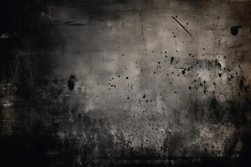 Dust and scratches design. Aged photo editor layer. Black grunge abstract background